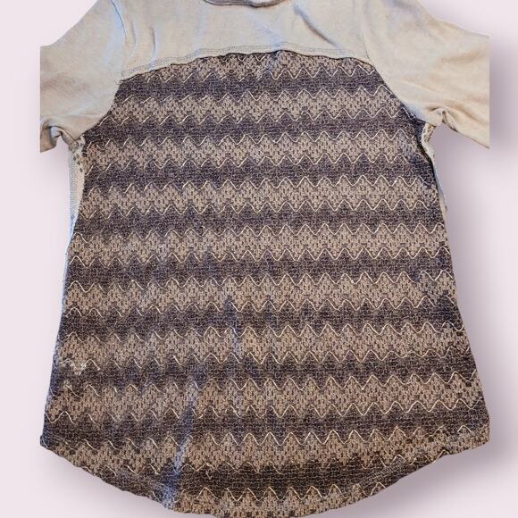 Y2K 2000s Glam Miss Me Beige Lace Back Sequin Beaded Top S Festival Going Out - Picture 5 of 9